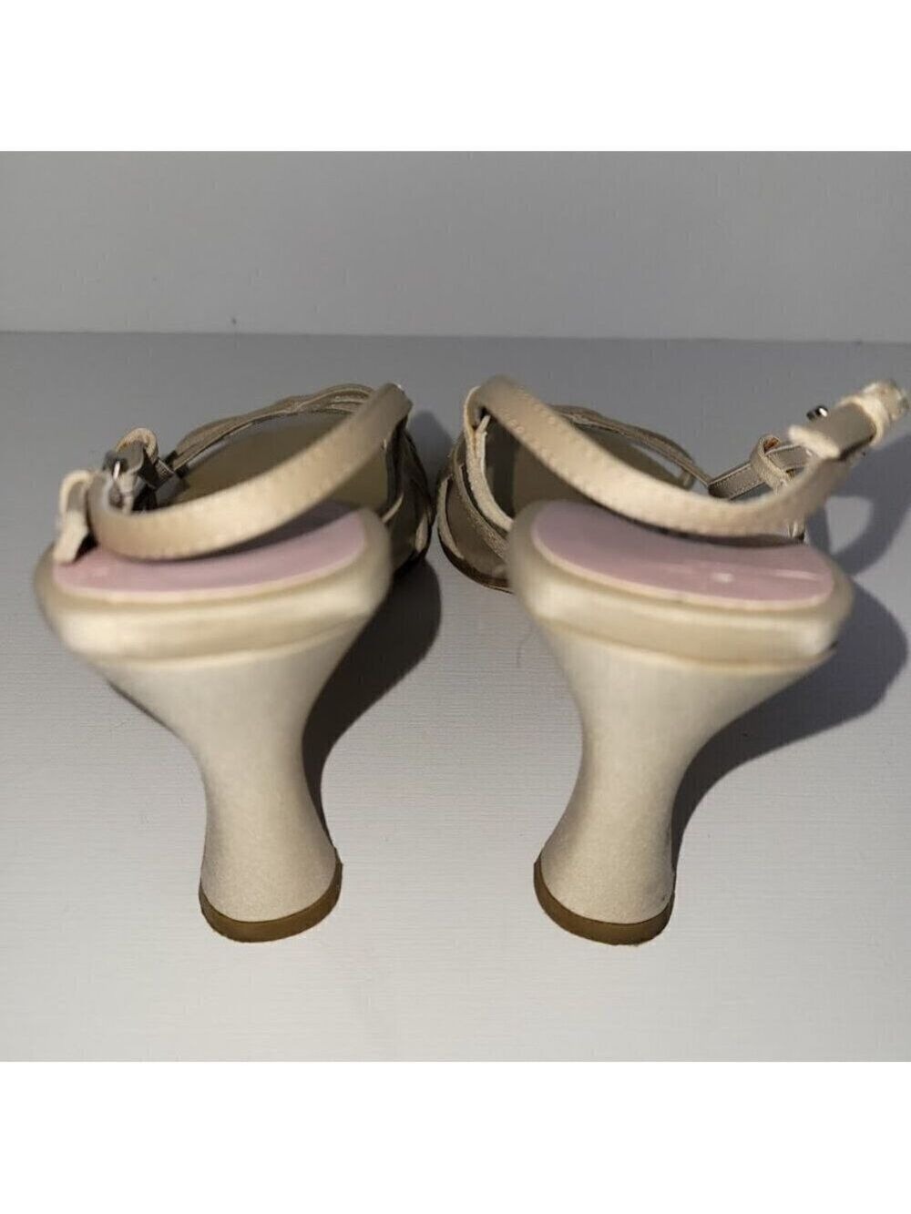 BP Nordstrom Lauren Strappy Sandal Ivory Beige Dressy Shoe Women's Size 6.5 - Picture 5 of 15